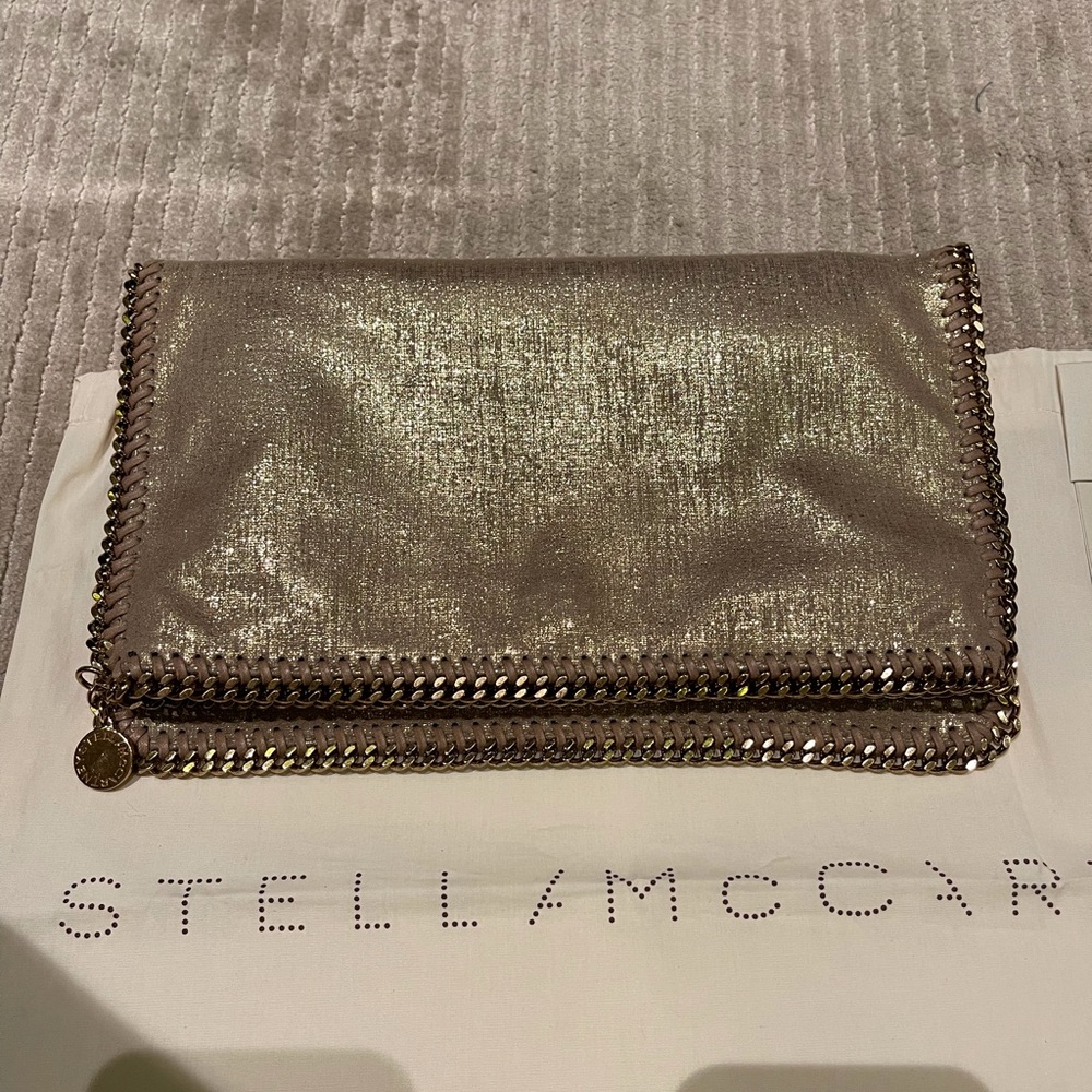 StellaMcCartney Metallic Falabella Envelope Clutch